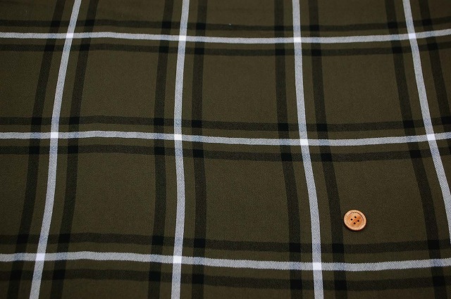 チェック服地