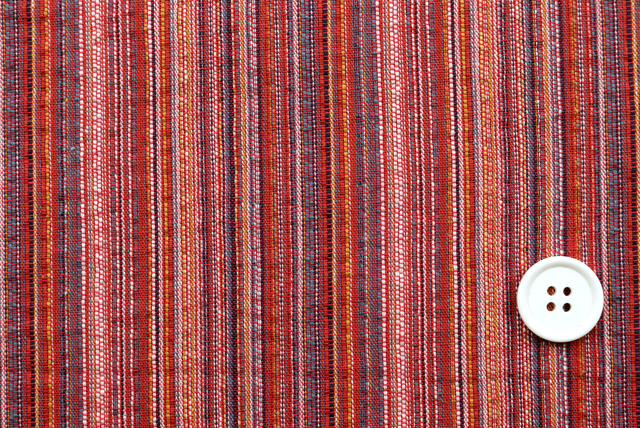 しじら織りストライプ生地 薄赤系 柄拡大