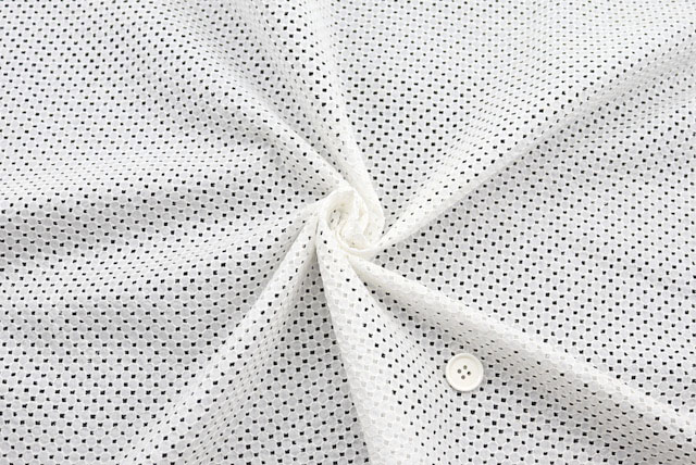 コットンローンメッシュレース生地 ニット生地ではありません オフ白 ニット生地屋