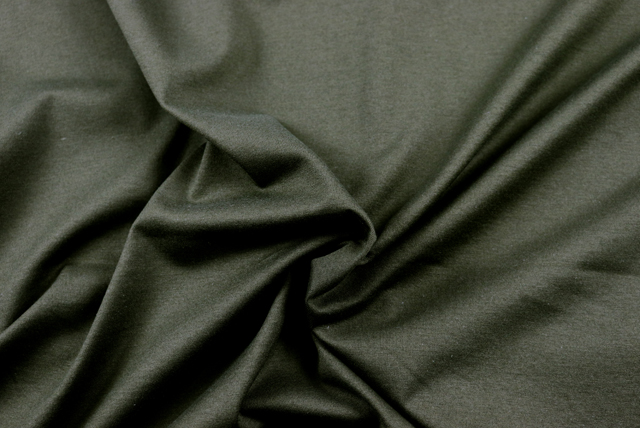 お値打ちな1.5mカット コットン天竺ニット カーキグリーン 全体（江戸ッ子 210ya）