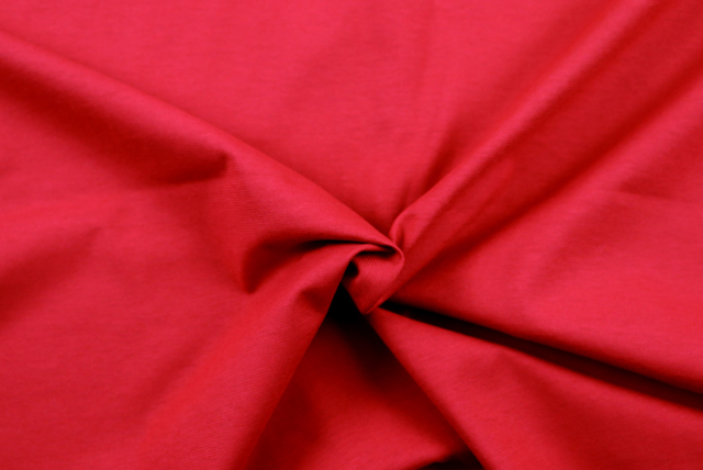 お値打ちな1.5mカット コットン天竺ニット 朱赤 全体（江戸ッ子 210ya）