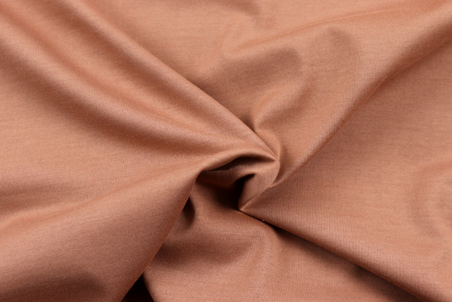 お値打ちな1.5mカット コットン天竺ニット うす赤茶 全体（江戸ッ子 210ya）