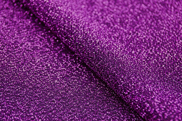 イベントや衣装に最適な光沢感のある素材　ラメ入りニット　紫  