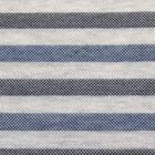 杢目鹿の子ボーダーニット オフグレイ×紺×黒