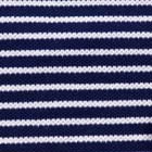 鹿の子ボーダーニット 濃紺5mm×白2mm