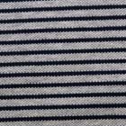 鹿の子ボーダーニット グレイ5mm×黒2mm