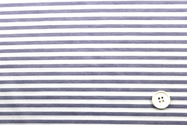 T／Cボーダーニット　白（５ｍｍ）×紺（４ｍｍ） 