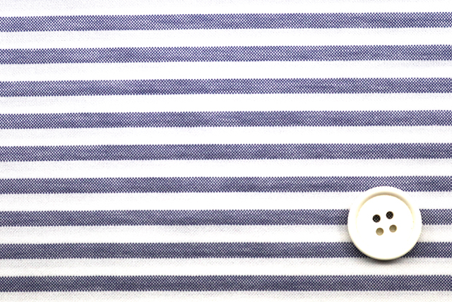T／Cボーダーニット　白（５ｍｍ）×紺（４ｍｍ） 