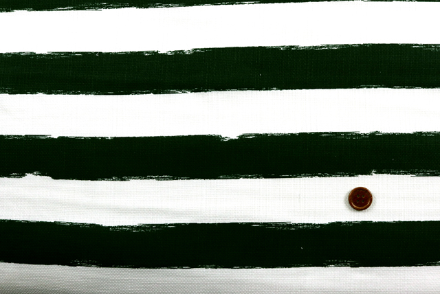 バニラン ビッグボーダープリント カーキグリーン×白 全体(江戸ッ子 210ya)