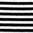 ボーダーリブニット 白×黒