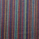 縦縞模様 ダブルニット服地 紺系マルチストライプ