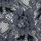 ラッセルレース生地 紺 柄A