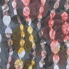 ながれ水玉チュールレース生地 薔薇柄 ピンク・グレー・茶他