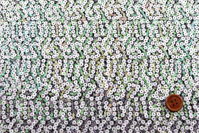 スパンコール　白系