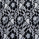 ラッセルレース 花柄 紺系（現在の色）