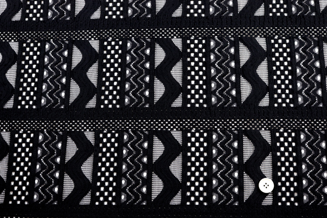 ラッセルレース 黒 全体