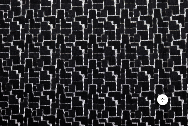 チュールブロックレース 黒 全体