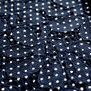 ラッセルレース 水玉プリント 紺（現在の色）