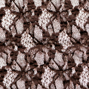 ストレッチ ラッセルレース こげ茶