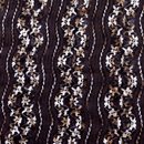 ２ＷＡＹストレッチ マルチカラーレース 茶色地