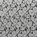 ラッセルレース 水玉プリント 灰白色