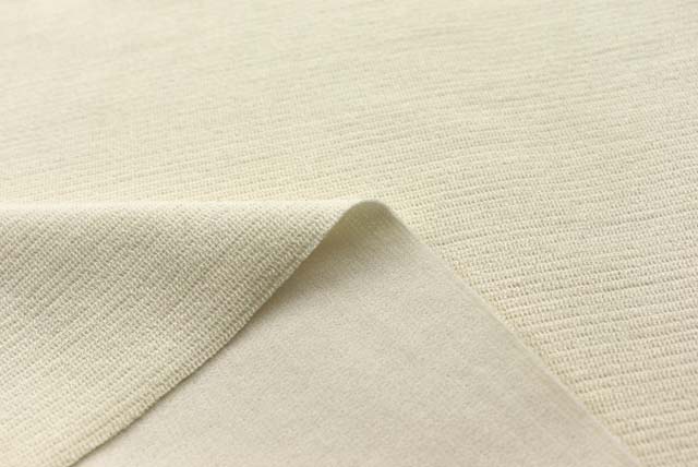 ダブルフェイスニット生地 アイボリー