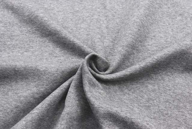 裏起毛ニット生地 グレイ