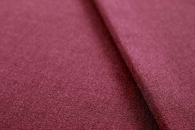 ポリエステル ジョーゼット えび茶 質感アップ