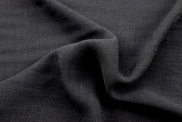 トリアセからみボイル ブラックフォーマル ドレープ