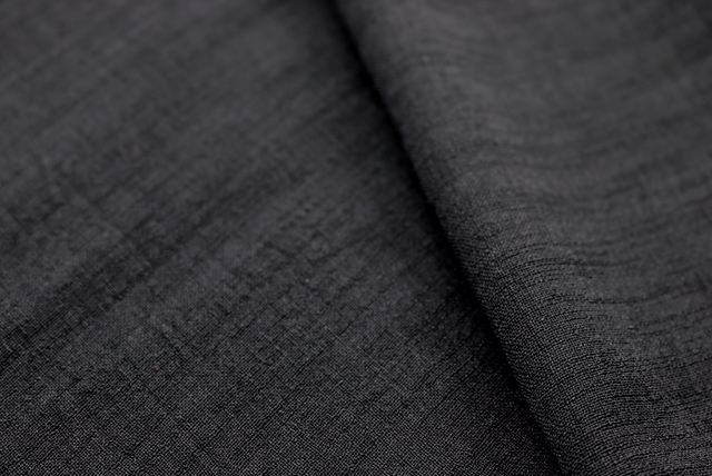 トリアセからみボイル ブラックフォーマル 生地アップ