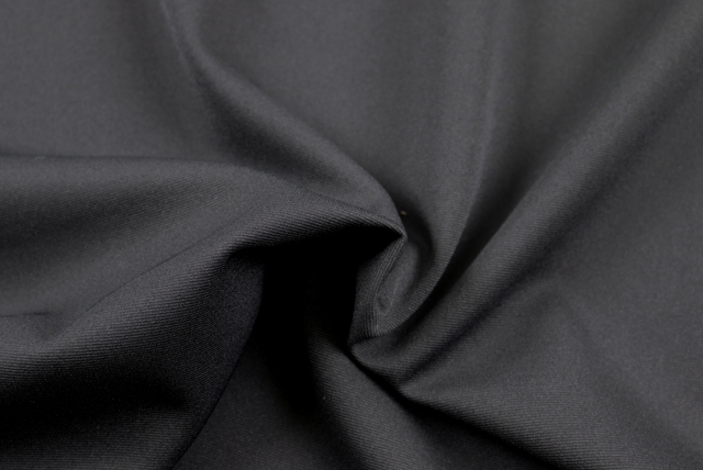 ストレッチ トリアセ ポンチニット 黒 ドレープ