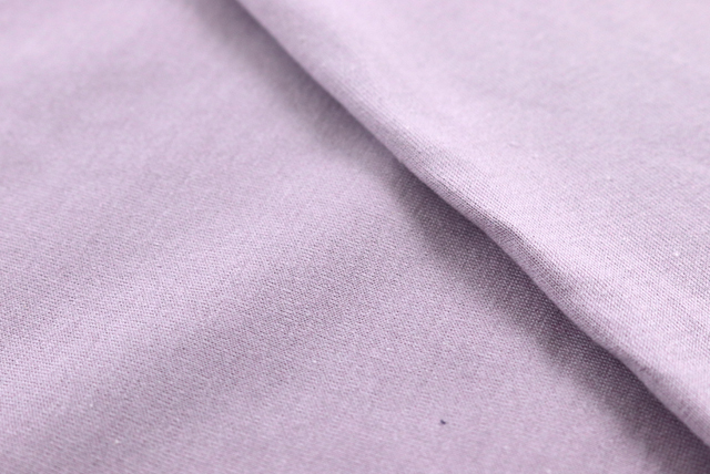 コットン天竺ニット ライラック 質感アップ（綿100％天竺／初心者さんにも扱いやすい）