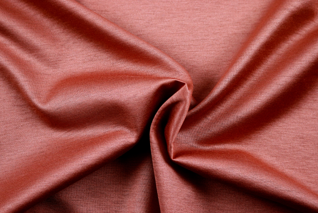 シルケット加工 天竺ニット ブロンズブラウン ドレープ