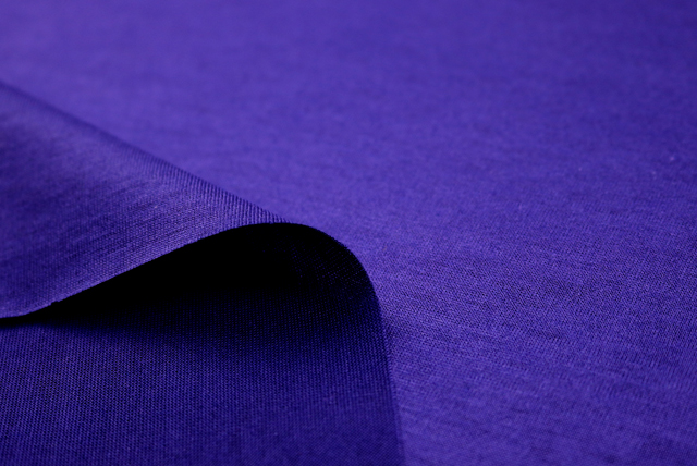 シルケット加工 天竺ニット パンジー 裏面・厚み