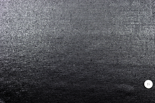 ブライトスラブ ラメ入り天竺ニット 黒×シルバーラメ ドレープ（江戸ッ子 210ya）