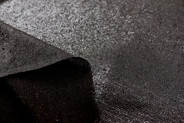 ブライトスラブ ラメ入り天竺ニット こげ茶×シルバーラメ 裏面・厚み(江戸ッ子 210ya)