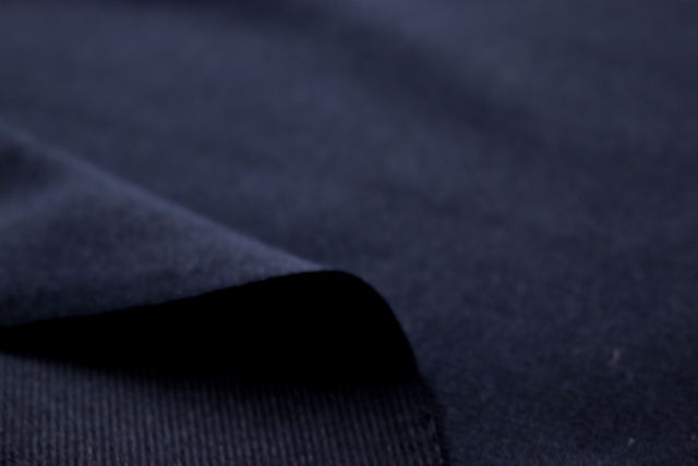 T/Cポンチニット 濃紺 裏面・厚み(江戸ッ子 210ya)