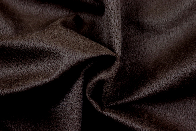 スエード調 ソフトニット こげ茶 ドレープ(江戸ッ子 210ya)