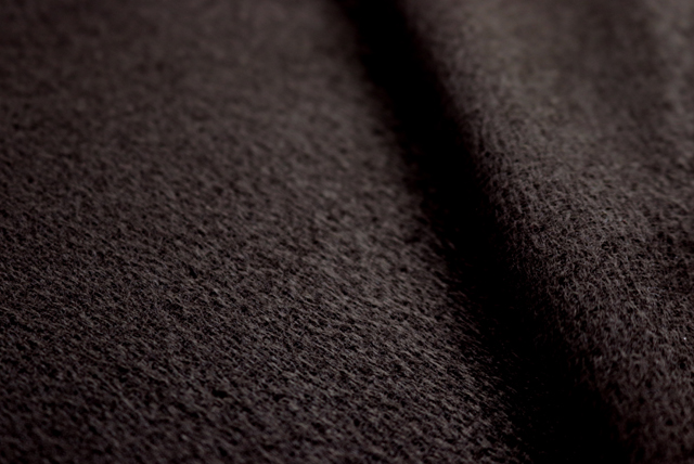 スエード調 ソフトニット こげ茶 表面アップ(江戸ッ子 210ya)