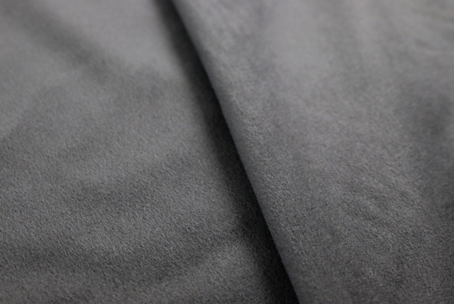 スエード調 ソフトニット ライトグレイ 生地アップ