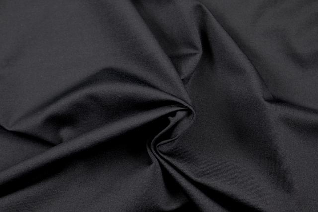 2WAYストレッチ スムースニット 黒 ドレープ(高い伸縮性と安定感)
