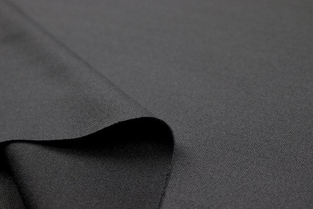東レ スムースニット チャコールグレイ 表面アップ（なめらかな質感）