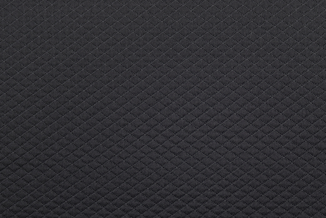 東レ バイアスふくれドビーニット 黒 全体(江戸ッ子 210ya)