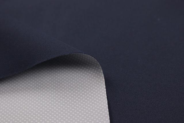 撥水ニット ネイビー ドレープ(軽さとハリ)(江戸ッ子 210ya)