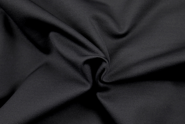 裏うす起毛 2WAYストレッチニット 黒 全体(上品な見え方)(江戸ッ子 210ya)