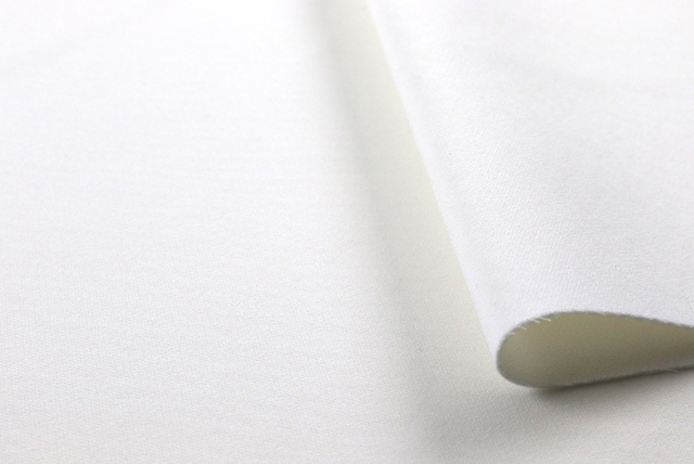 撥水加工 ダンボールニット オフ白 表面アップ(フラットな質感)(江戸ッ子 210ya)