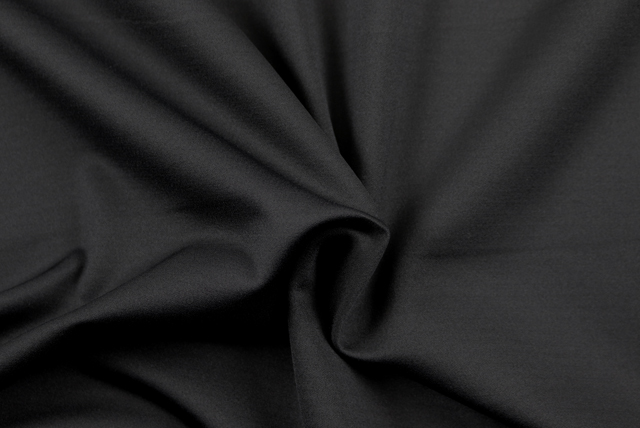 2WAYストレッチニット 黒 全体(微光沢で上品)(江戸ッ子 210ya)