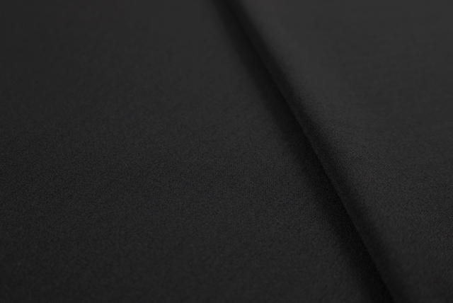 2WAYストレッチニット 黒 表面アップ(つるり質感)(江戸ッ子 210ya)