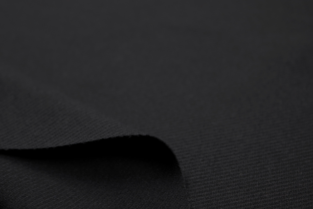 東レ ダブルスムースニット 黒 ドレープ(安定感)(江戸ッ子 210ya)