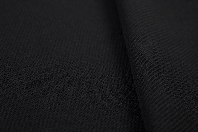 東レ ダブルスムースニット 黒 表面アップ(きめ細かさ)(江戸ッ子 210ya)